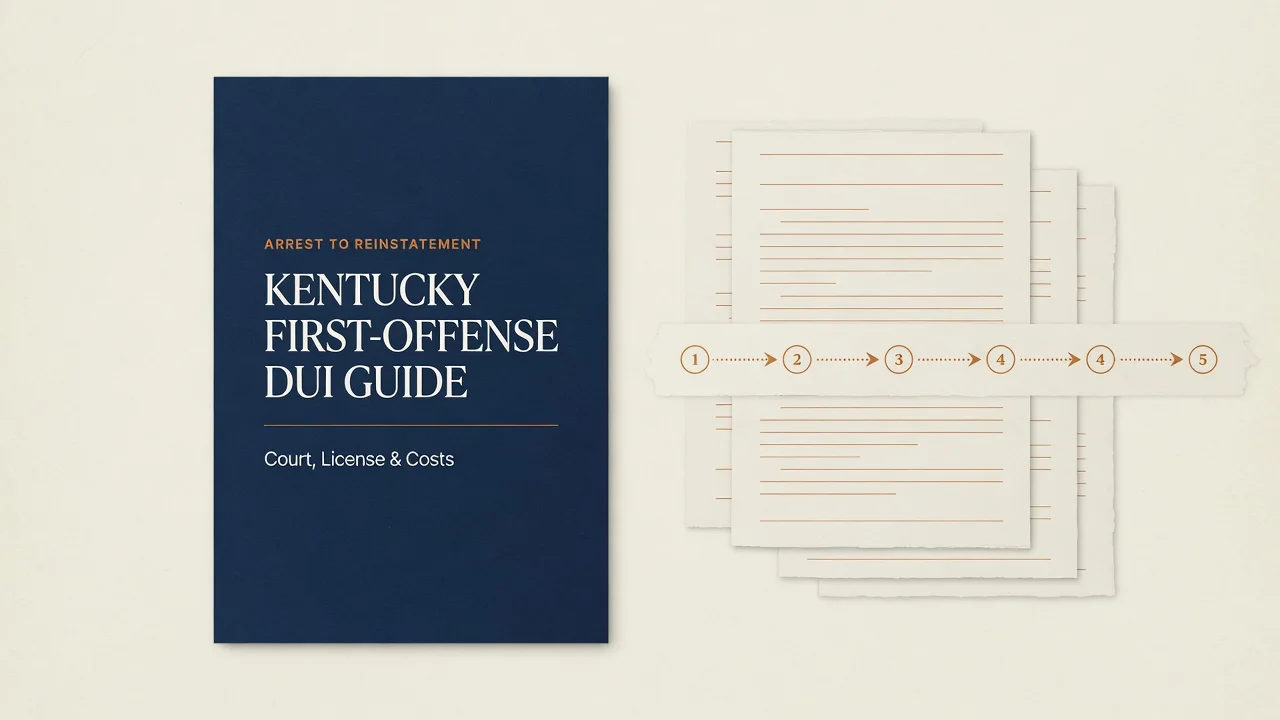 Kentucky First-Offense DUI Guide — Court, License & Costs