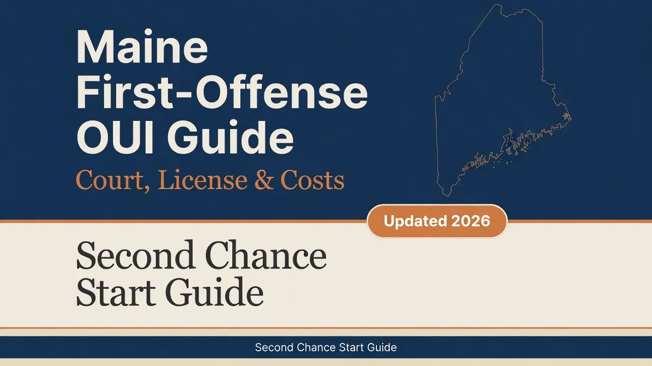 Maine First-Offense OUI Guide — Court, License & Costs