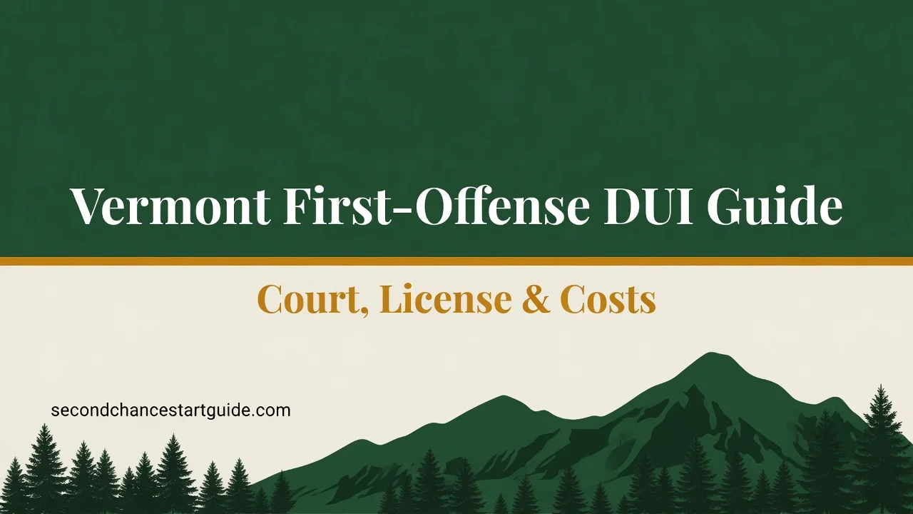 Vermont First-Offense DUI Guide — Court, License & Costs